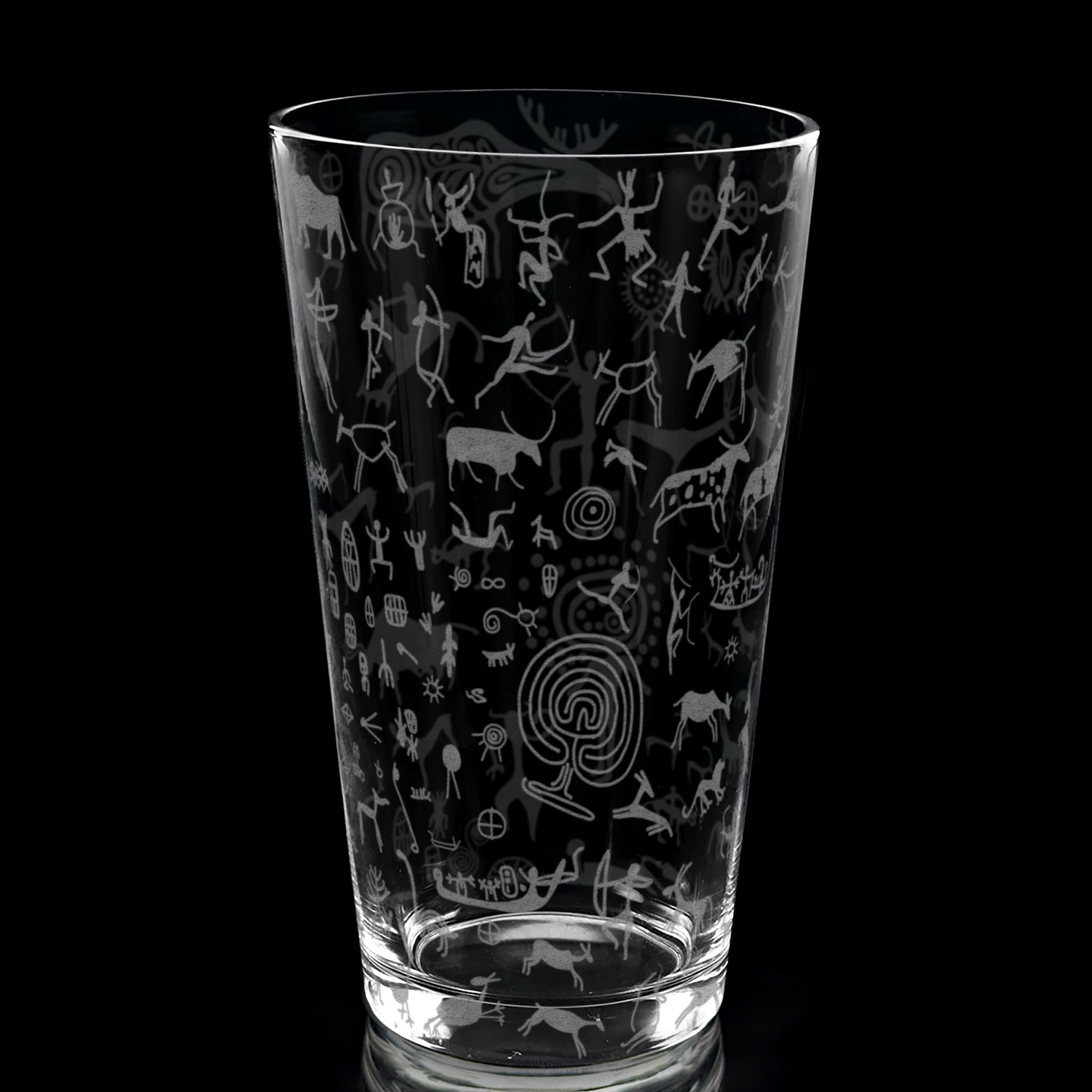 PREHISTORIC CAVE ART Pint Glass by Lumengrave