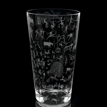 PREHISTORIC CAVE ART Pint Glass by Lumengrave