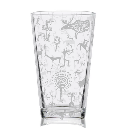 PREHISTORIC CAVE ART Pint Glass by Lumengrave