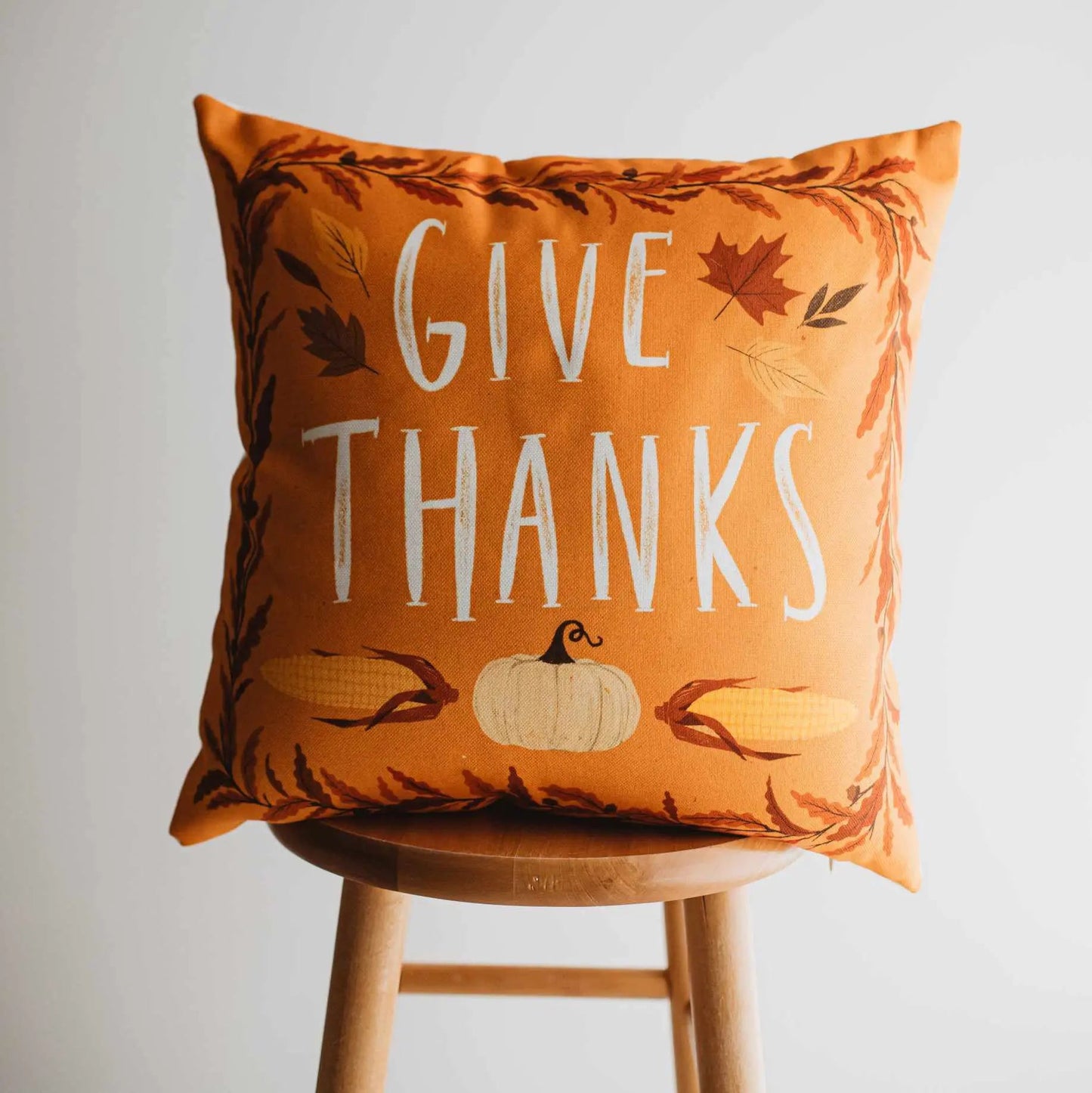 Primitive Give Thanks Throw Pillow