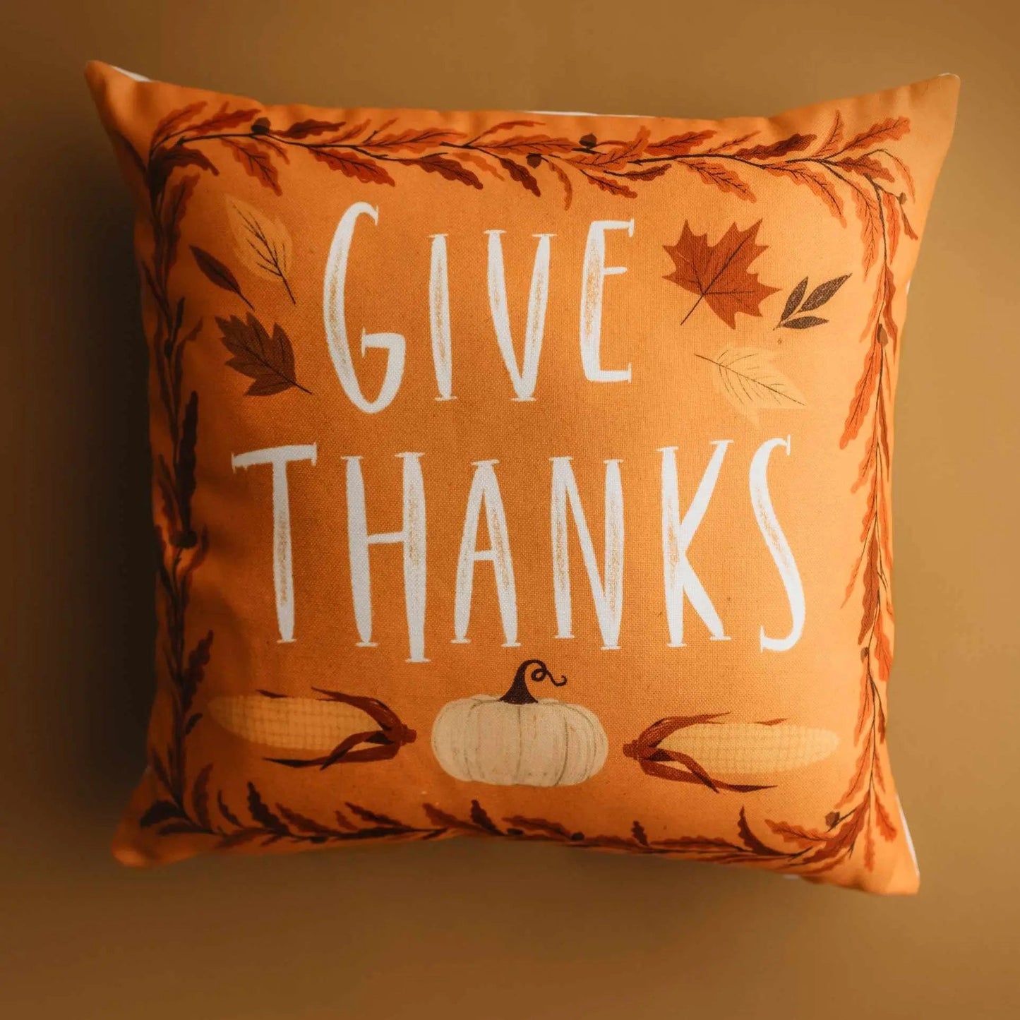 Primitive Give Thanks Throw Pillow