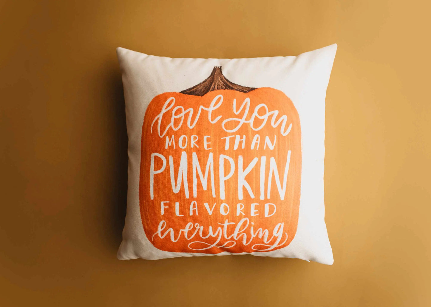 Primitive Pumpkin Decor Throw Pillow