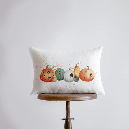 Pumpkins and Mice Throw Pillow