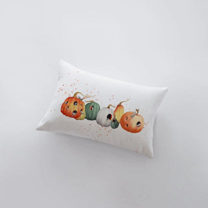 Pumpkins and Mice Throw Pillow