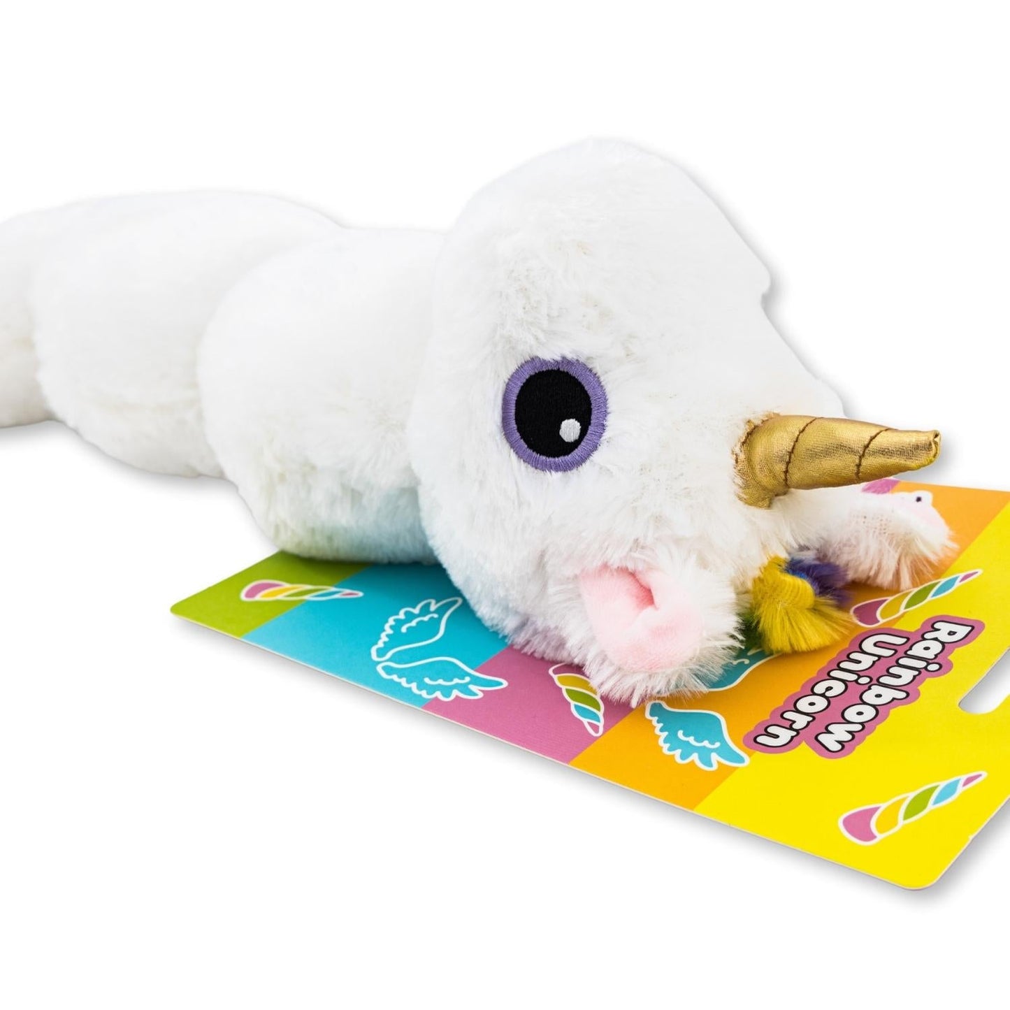 Colorful Unicorn Magical Creature Squeaking Plush Dog Toy