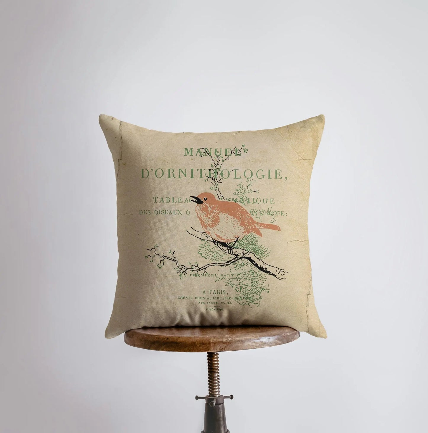 Red Bird Throw Pillow