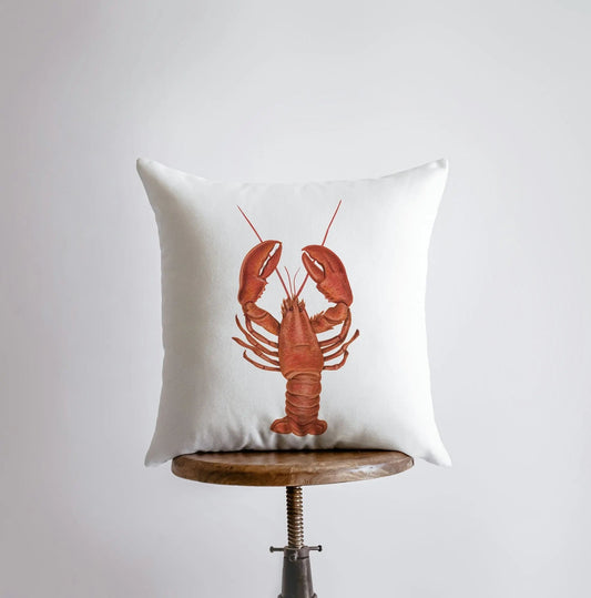 Red Lobsters Throw Pillow