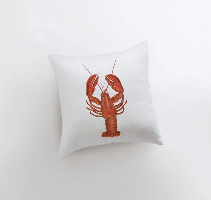 Red Lobsters Throw Pillow