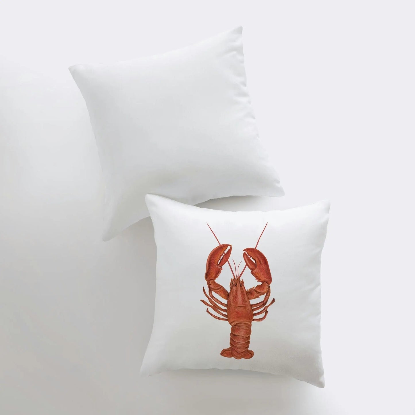 Red Lobsters Throw Pillow