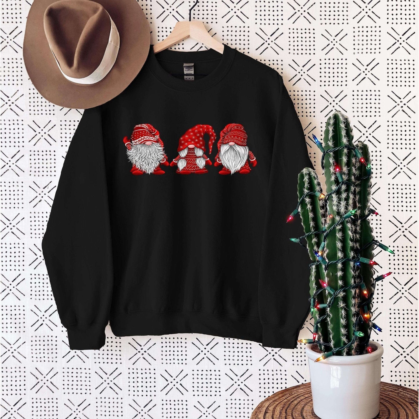 Red Santa Christmas Gnomes Sweatshirt