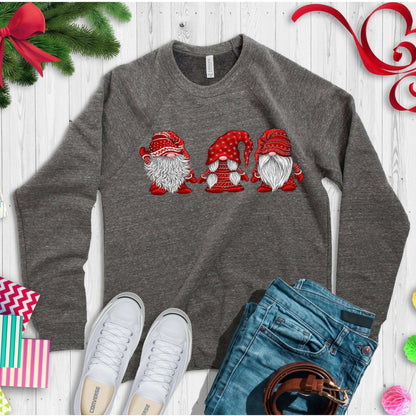 Red Santa Christmas Gnomes Sweatshirt