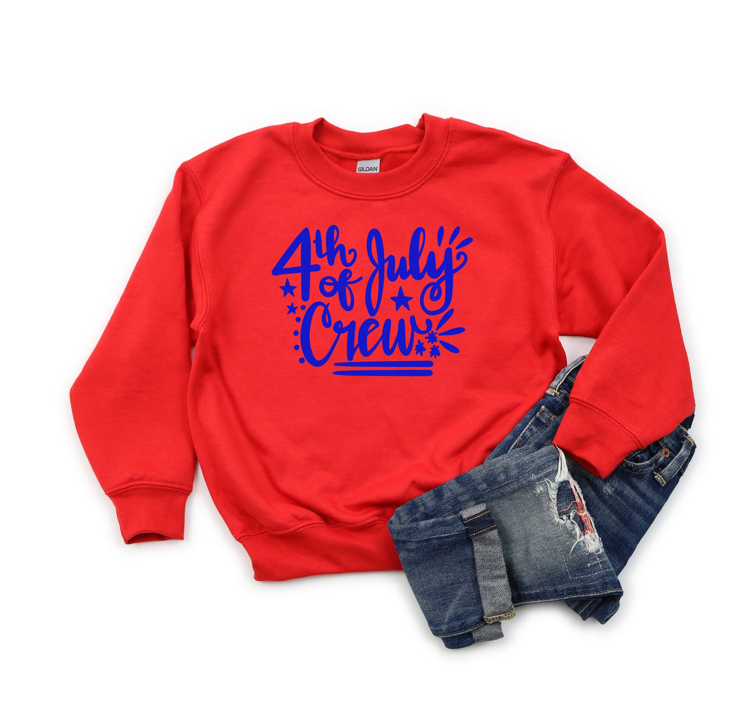 4th Of July Crew | Youth Sweatshirt by The Juniper Shop