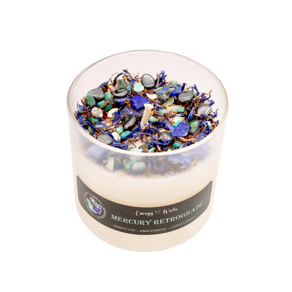 Retrograde Protection Crystal Candle – Shield & Ground Your Energy