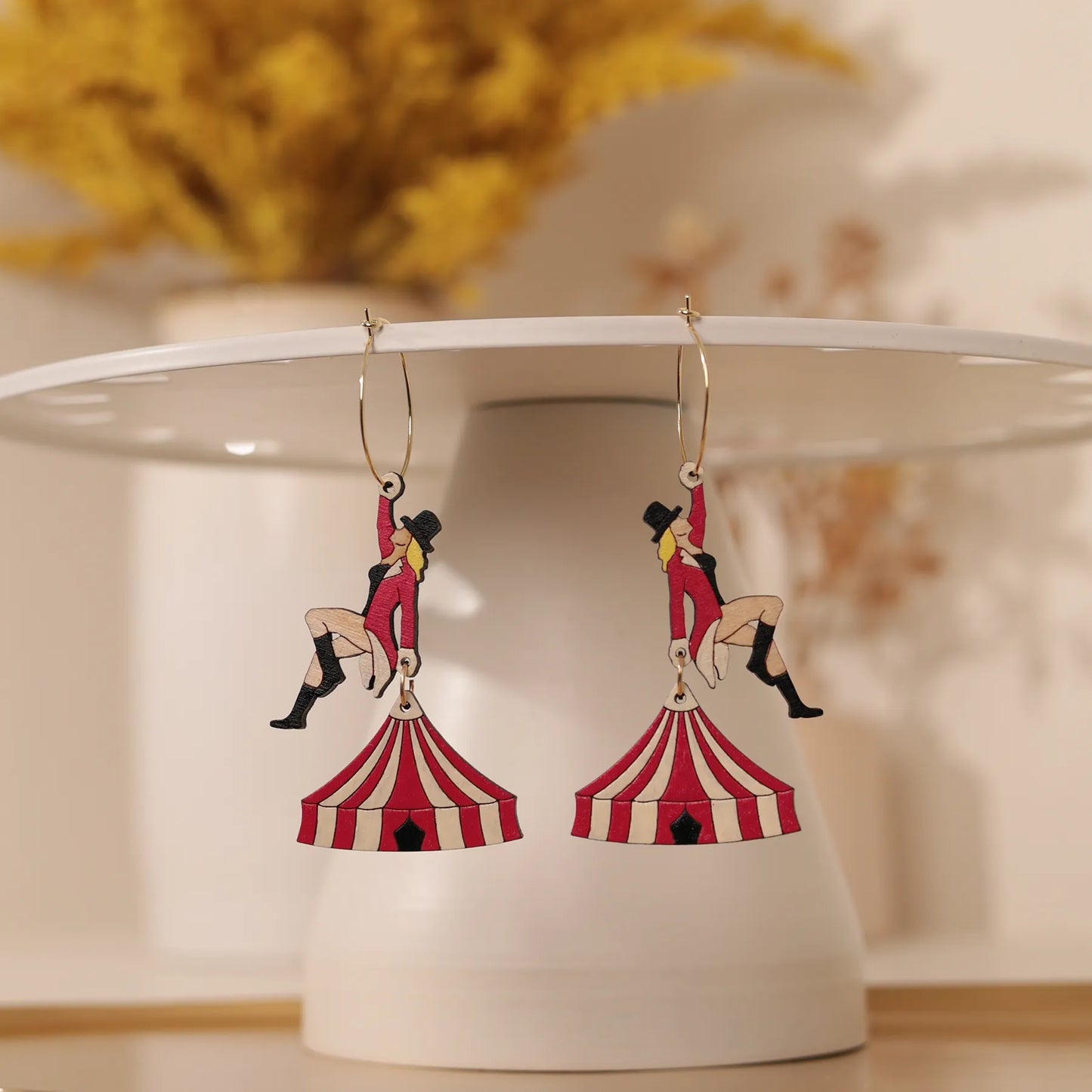 Ringmaster Hoops - Red by LE CHIC MIAMI