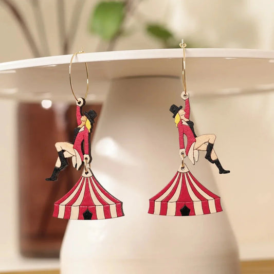 Ringmaster Hoops - Red by LE CHIC MIAMI