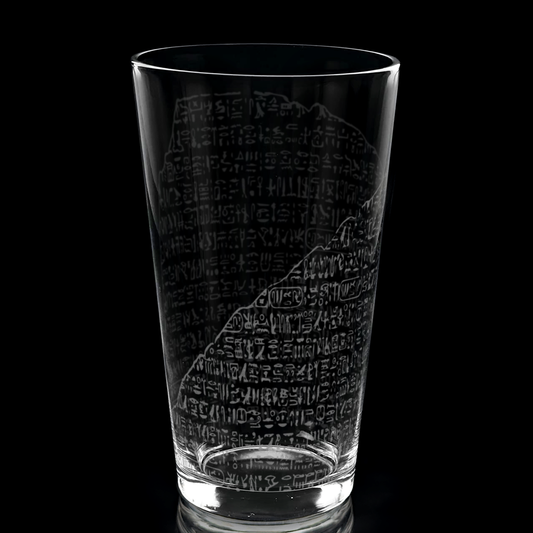ROSETTA STONE Pint Glass by Lumengrave