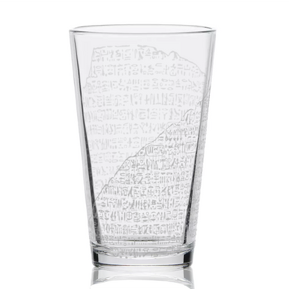 ROSETTA STONE Pint Glass by Lumengrave