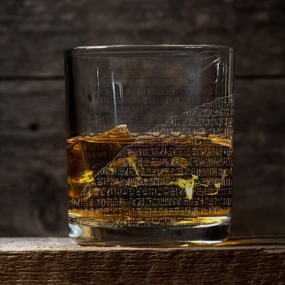 ROSETTA STONE Whiskey Glass by Lumengrave