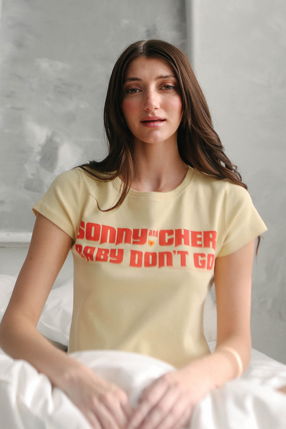 Sonny & Cher Baby Don't Go Baby Tee