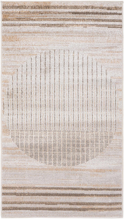 Thad Beige Washable Area Rug