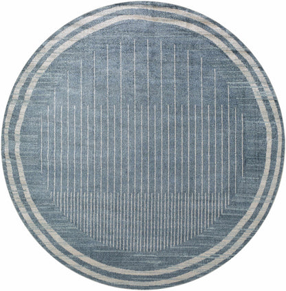Thad Blue Washable Area Rug