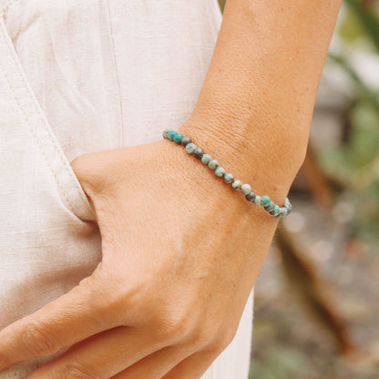 African Turquoise Jasper Energy Bracelet by Tiny Rituals