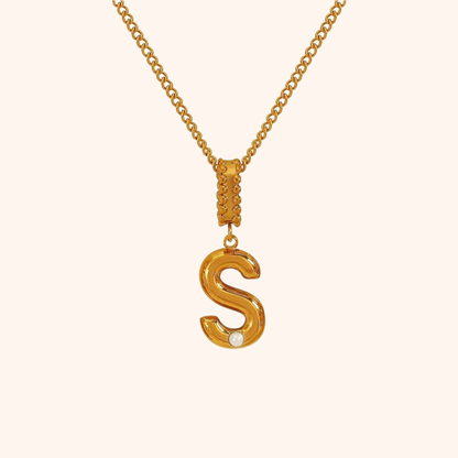 Pearl Initial Necklace
