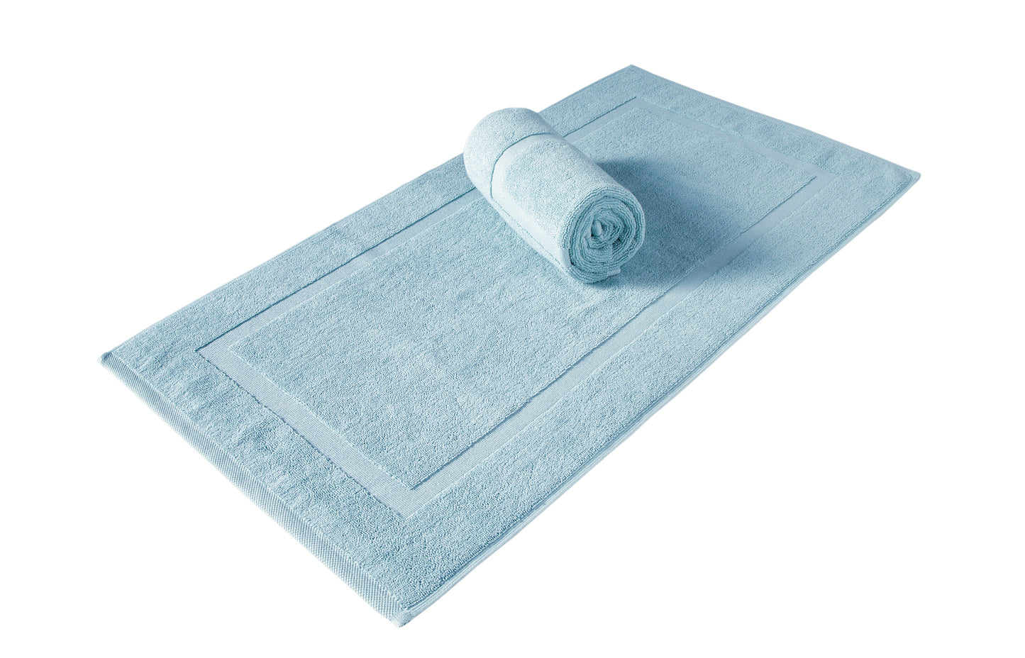 Cambridge Panel Bath Mats Pack of 2, Turkish Cotton Hotel & Spa Bath Rug Set, 900 GSM, 20"x34" by Classic Turkish Towels