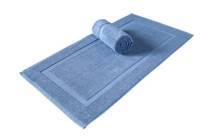 Cambridge Panel Bath Mats Pack of 2, Turkish Cotton Hotel & Spa Bath Rug Set, 900 GSM, 20"x34" by Classic Turkish Towels