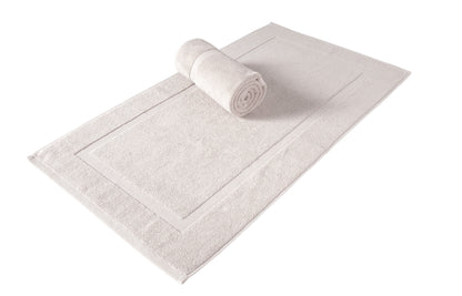 Cambridge Panel Bath Mats Pack of 2, Turkish Cotton Hotel & Spa Bath Rug Set, 900 GSM, 20"x34" by Classic Turkish Towels