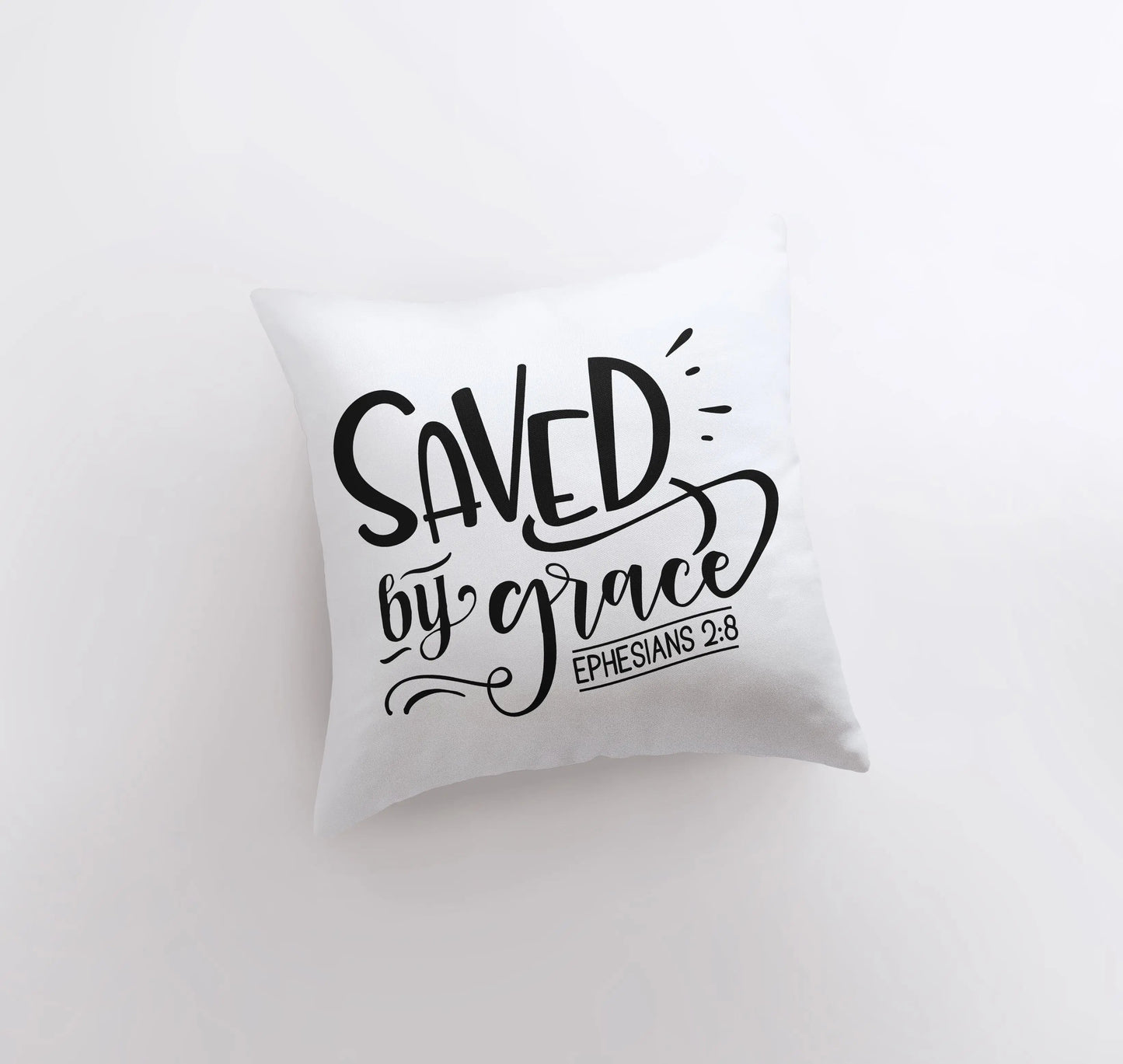 Saved by Grace Throw Pillow