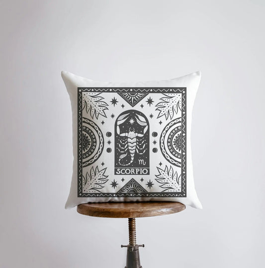 Scorpio Zodiac Throw Pillow