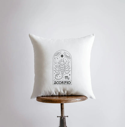 Scorpio Zodiac Throw Pillow