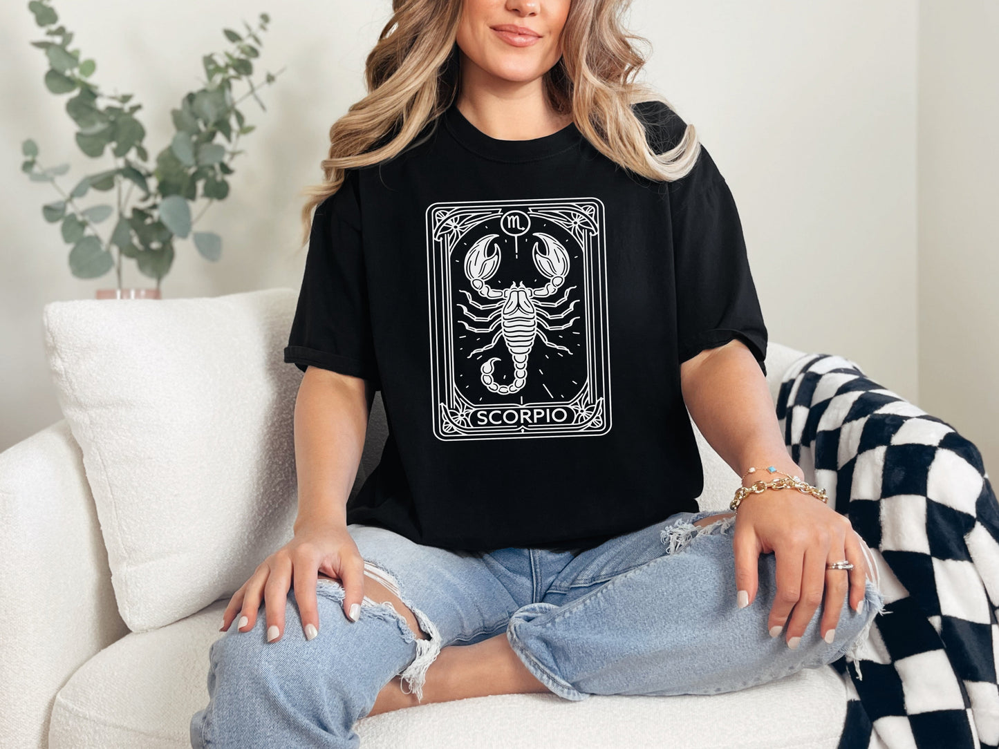 Zodiac Signs Tarot Card Graphic Tee by All The Right Perks LLC