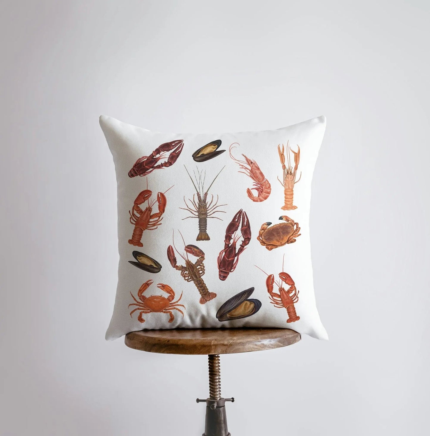 Sea Creatures Throw Pillow