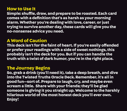 Savage Suits & Twisted Truths Cartomancy Deck Duo for Truth Seekers