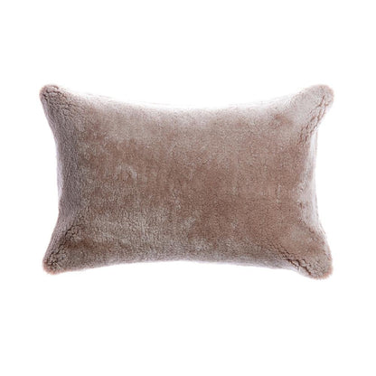 Shearling Grey Melange Lumbar Pillow