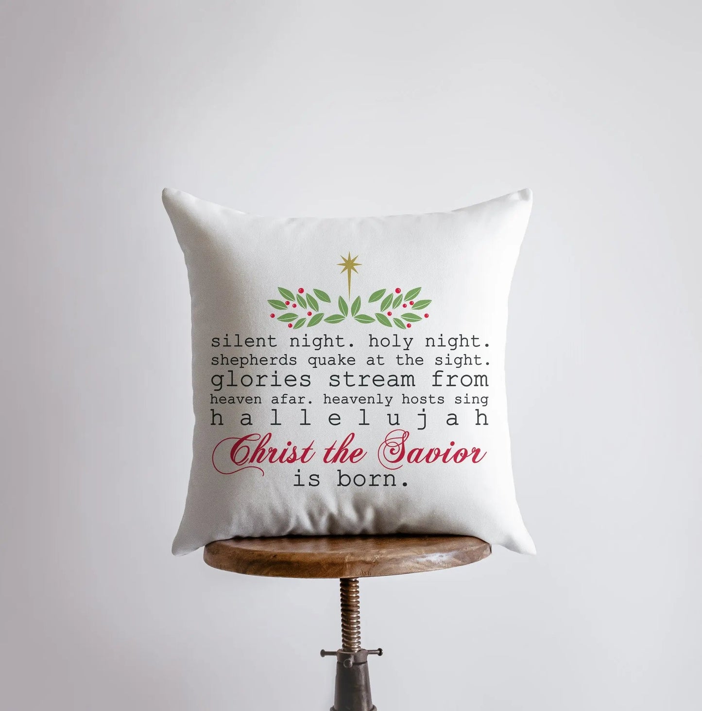 Silent Night Throw Pillow