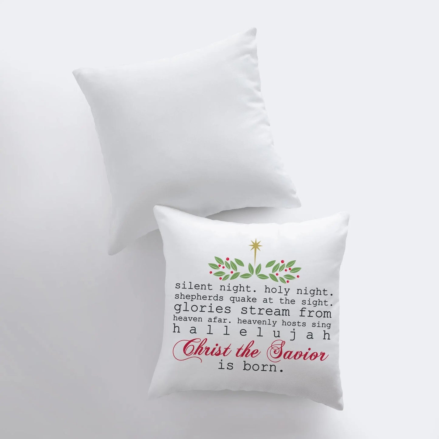 Silent Night Throw Pillow