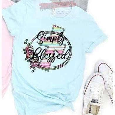 Simply Blessed Cross T-shirt