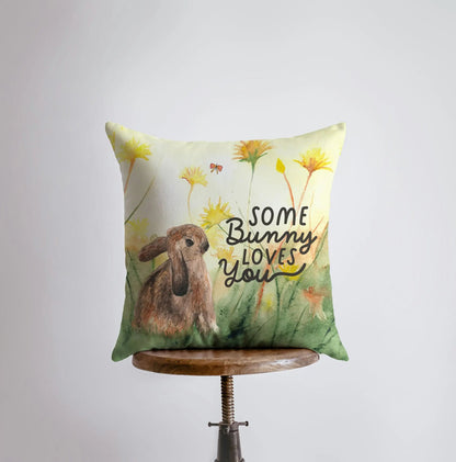 Some Bunny Loves You Throw Pillow