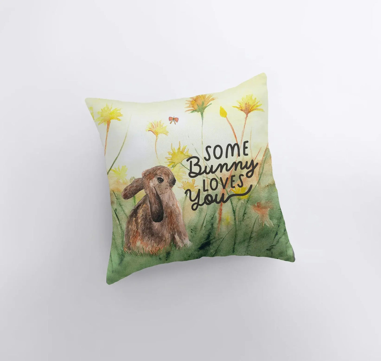 Some Bunny Loves You Throw Pillow