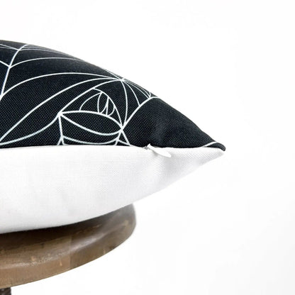 SpiderWeb Black Throw Pillow