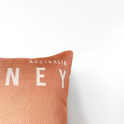 Sydney | Adventure Time | 12x18 | Pillow Cover | Wander lust | Throw Pillow | Travel Decor | Travel Gifts | Gift for Friend | Gift for Women by UniikPillows