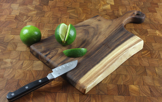 Small Live Edge Handled Board