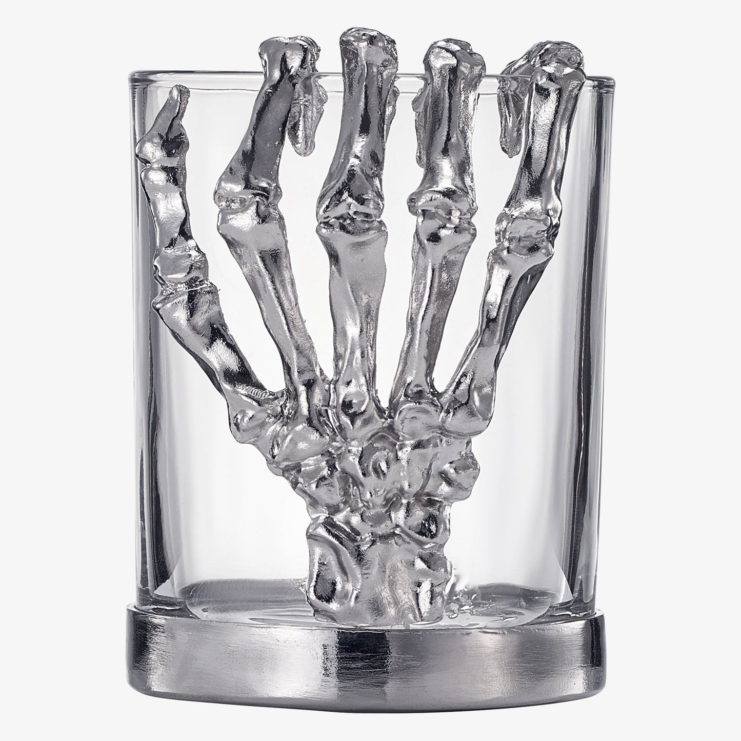 Skeleton Whiskey Glass Tumbler 10oz