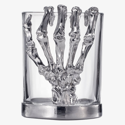 Skeleton Whiskey Glass Tumbler 10oz