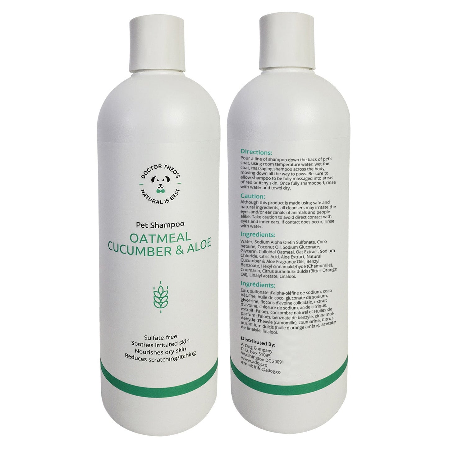 Oatmeal Cucumber Aloe Shampoo Oatmeal 16 oz