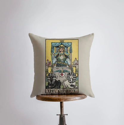 Tarot Card | The Chariot | Zodiac | Astrology | Throw Pillow  | Map of the Stars | Home Decor | Room Decor | Astrology Sign by UniikPillows