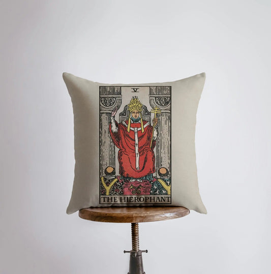 Tarot Card | The Hierophant | Zodiac | Astrology | Throw Pillow  | Map of the Stars | Home Decor | Room Decor | Astrology Sign by UniikPillows